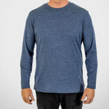 MERINO SHIRT NAVY MARLE