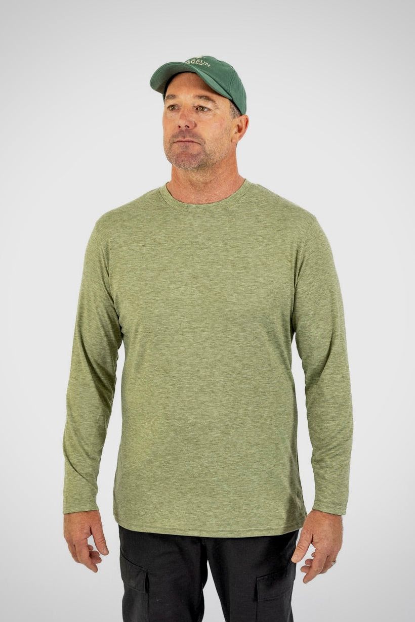 MERINO SHIRT SAGE MARLE