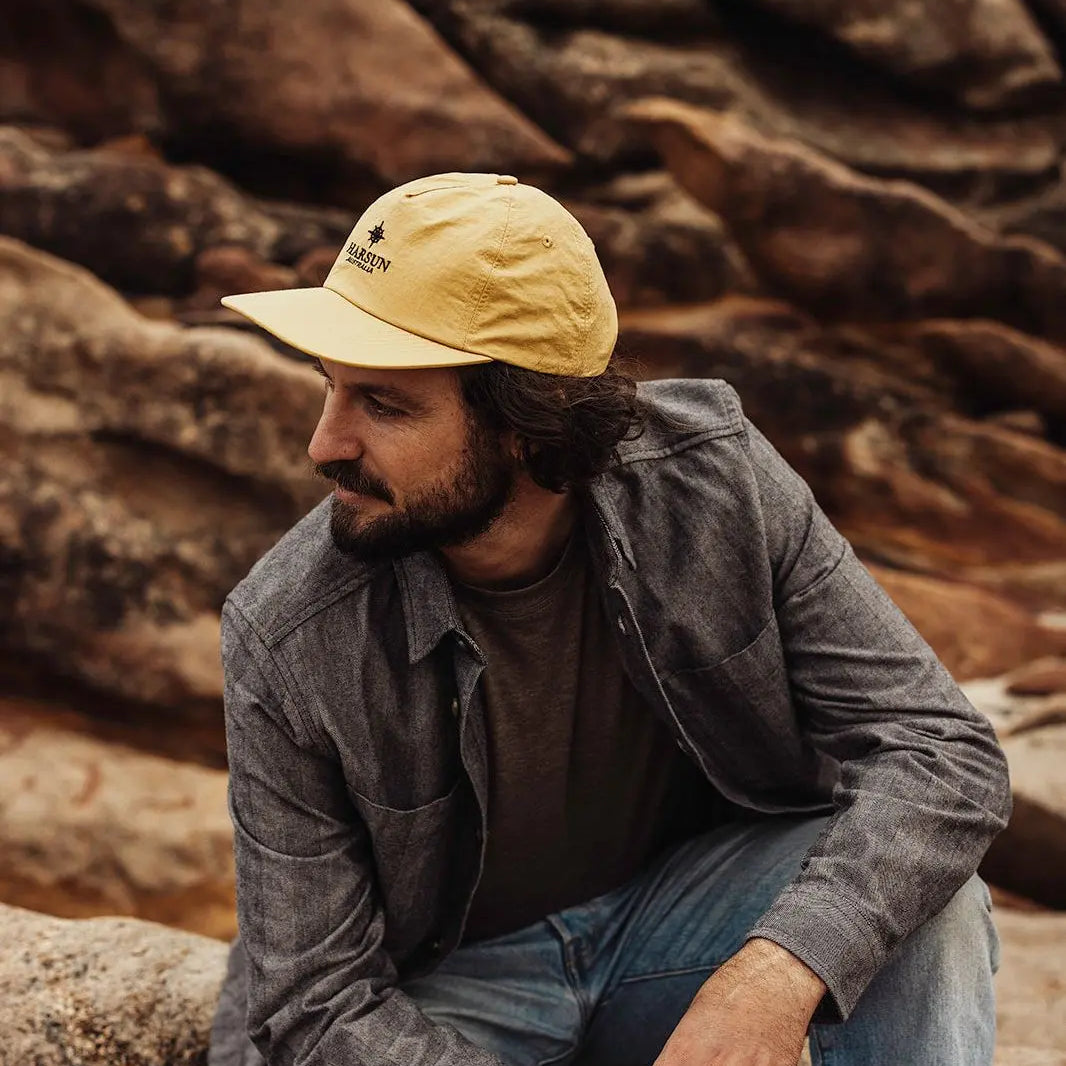 Coastline Cap Mustard harsunaustralia