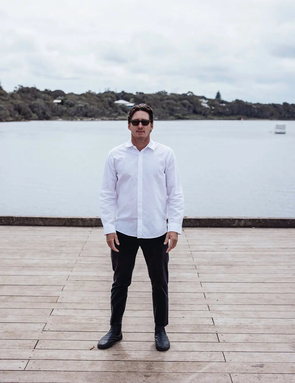 Origins Linen Cotton Shirt. White . harsunaustralia