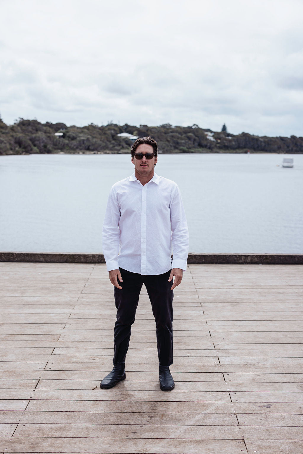 Origins Linen Cotton Shirt. White .