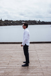 Origins Linen Cotton Shirt. White .