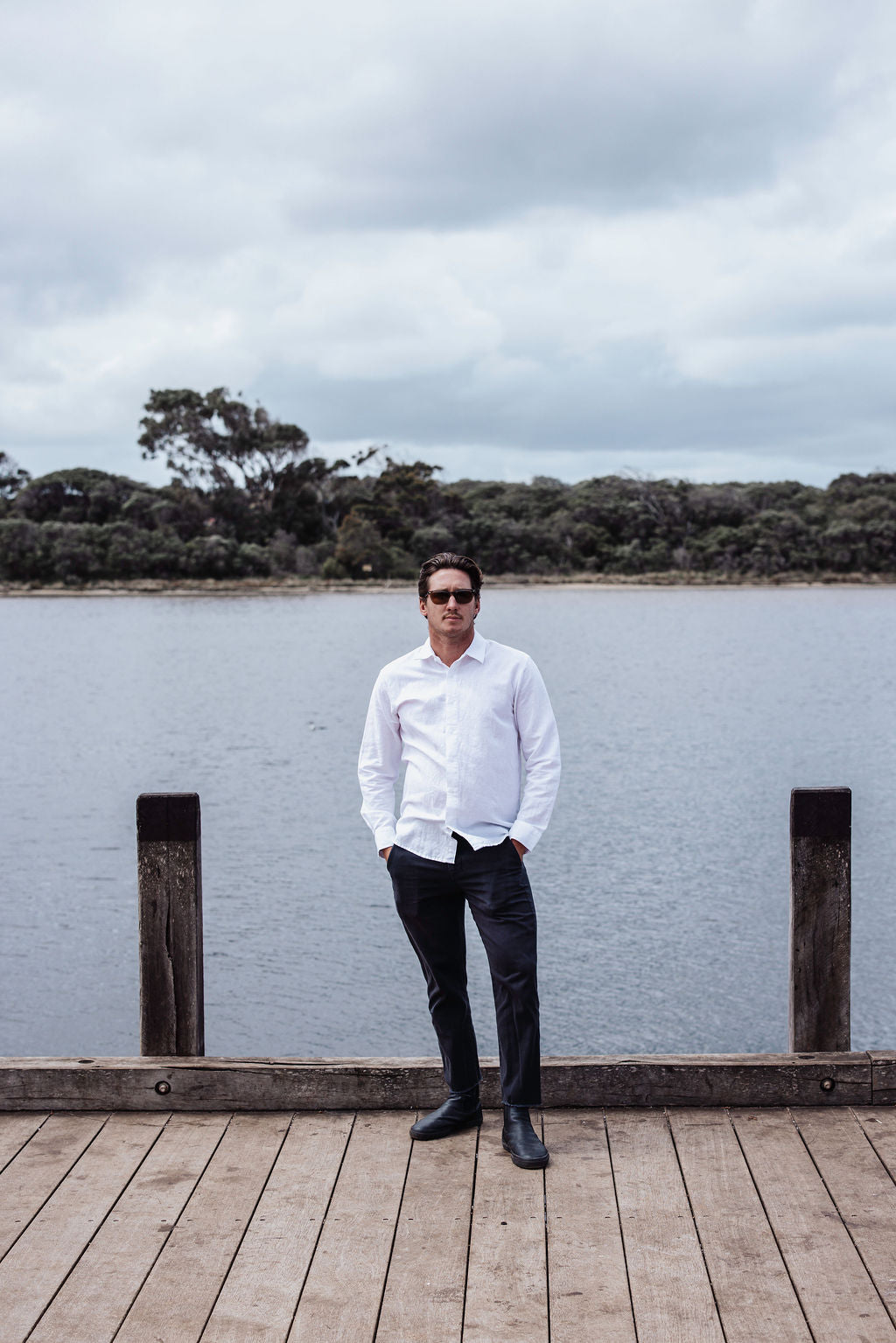 Origins Linen Cotton Shirt. White .