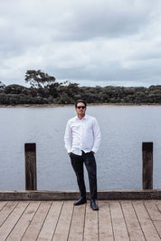 Origins Linen Cotton Shirt. White .