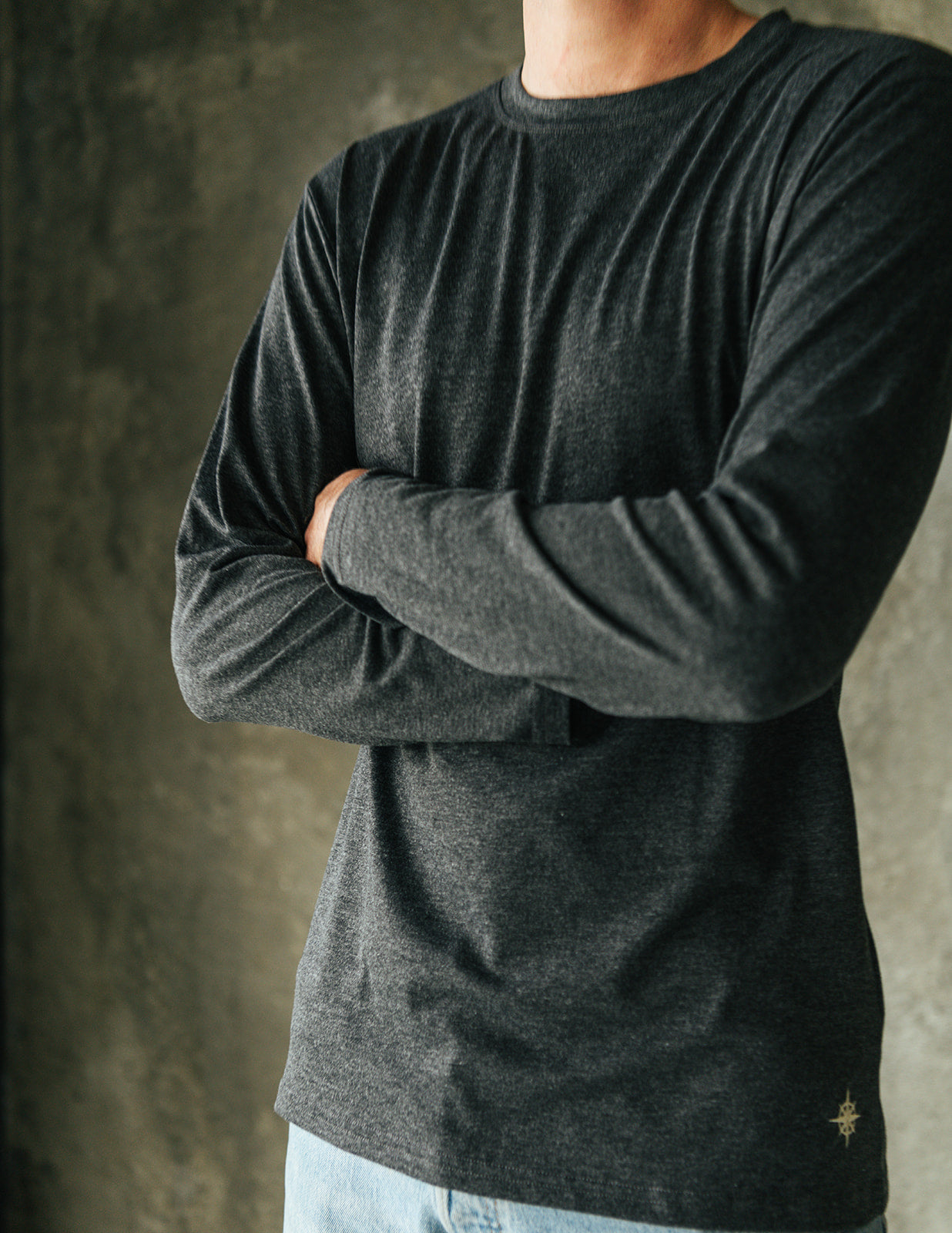 Merino Shirt Charcoal .