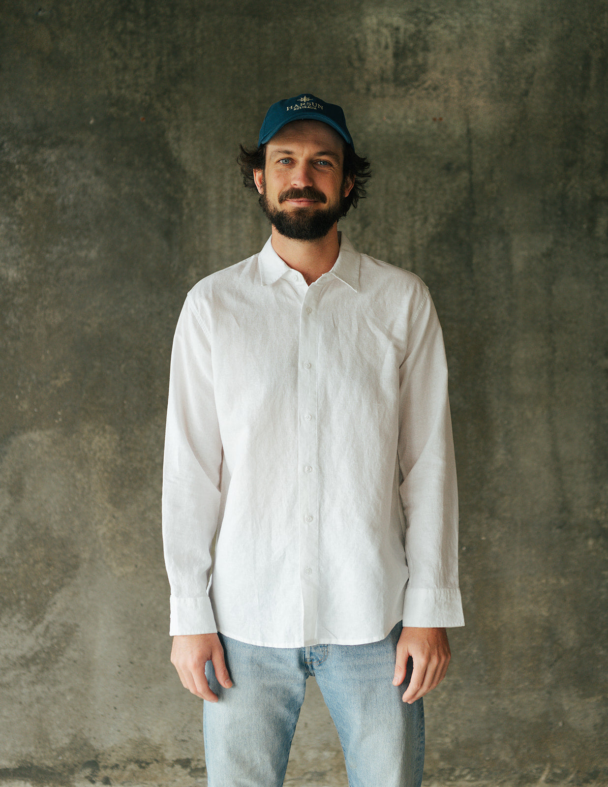 Origins Linen Cotton Shirt. White .