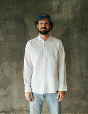 Origins Linen Cotton Shirt. White .