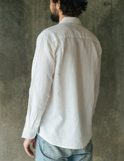 Origins Linen Cotton Shirt. White .