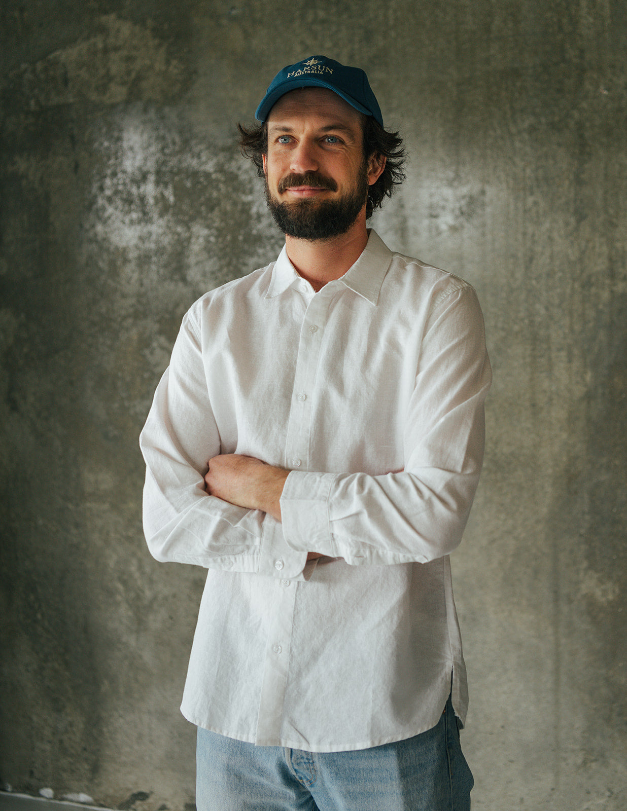 Origins Linen Cotton Shirt. White .