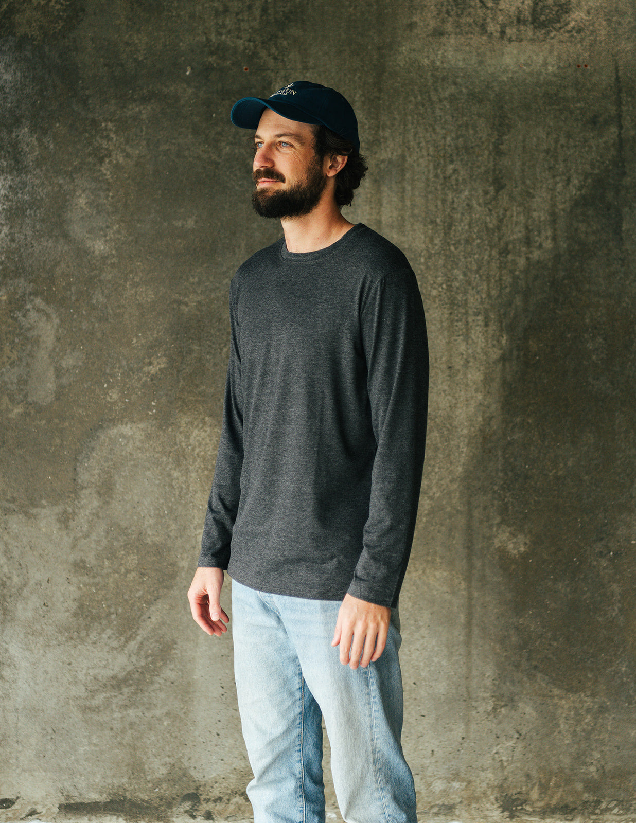 Merino Shirt Charcoal .