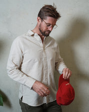 Origins Linen Cotton Shirt . Sand