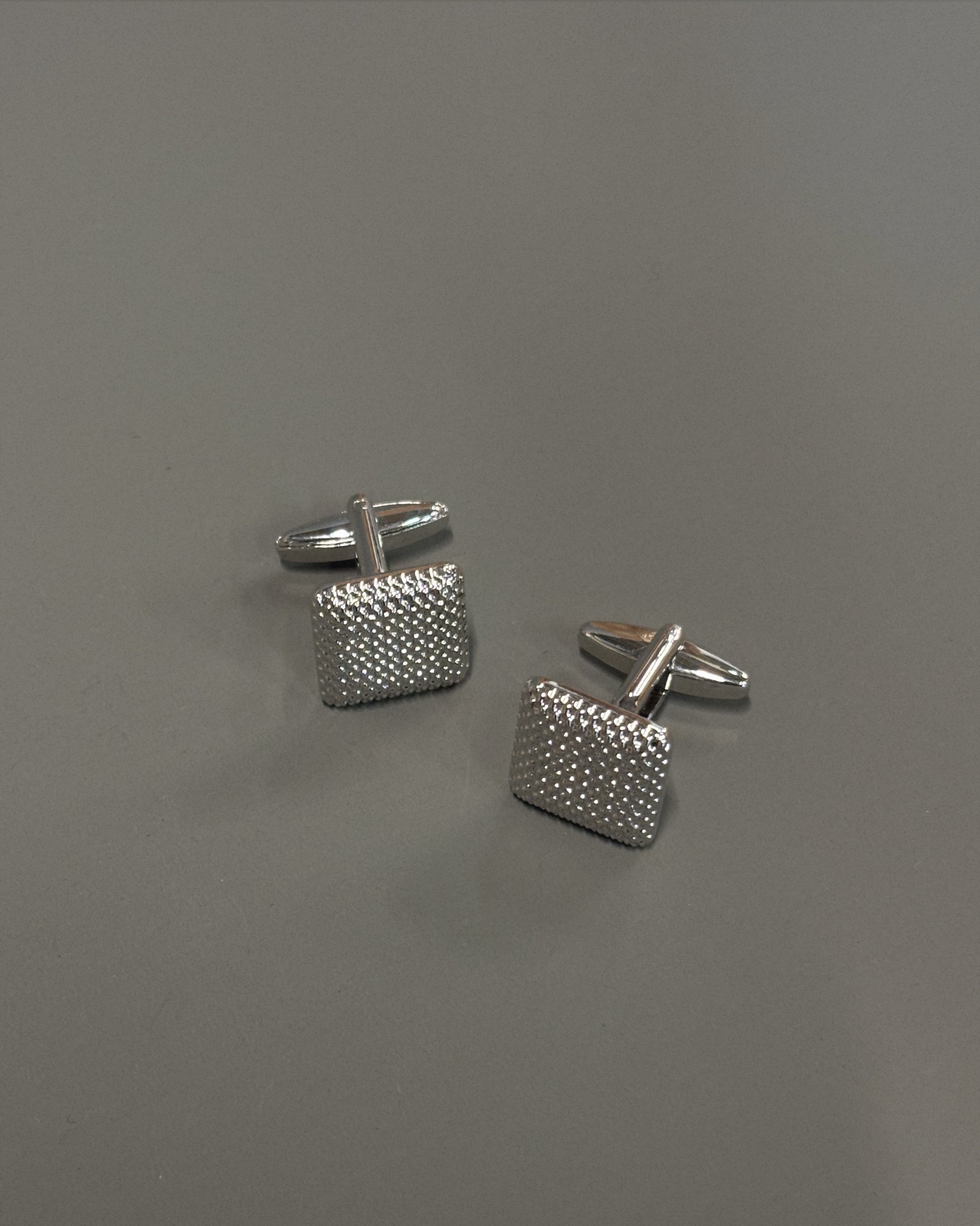 Silver Honeycomb Cufflinks