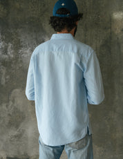 Origins Linen Cotton Shirt . Sky Blue