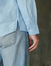 Origins Linen Cotton Shirt . Sky Blue
