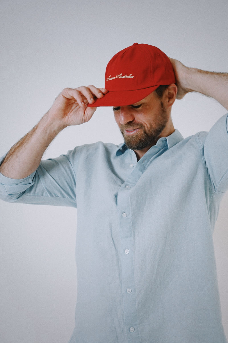 Origins Linen Cotton Shirt . Sky Blue