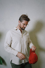 Origins Linen Cotton Shirt . Sand