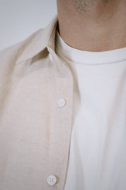 Origins Linen Cotton Shirt . Sand