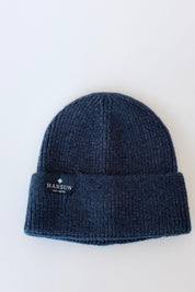 Merino Beanie Navy Marle