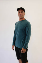 MERINO SHIRT TEAL MARLE