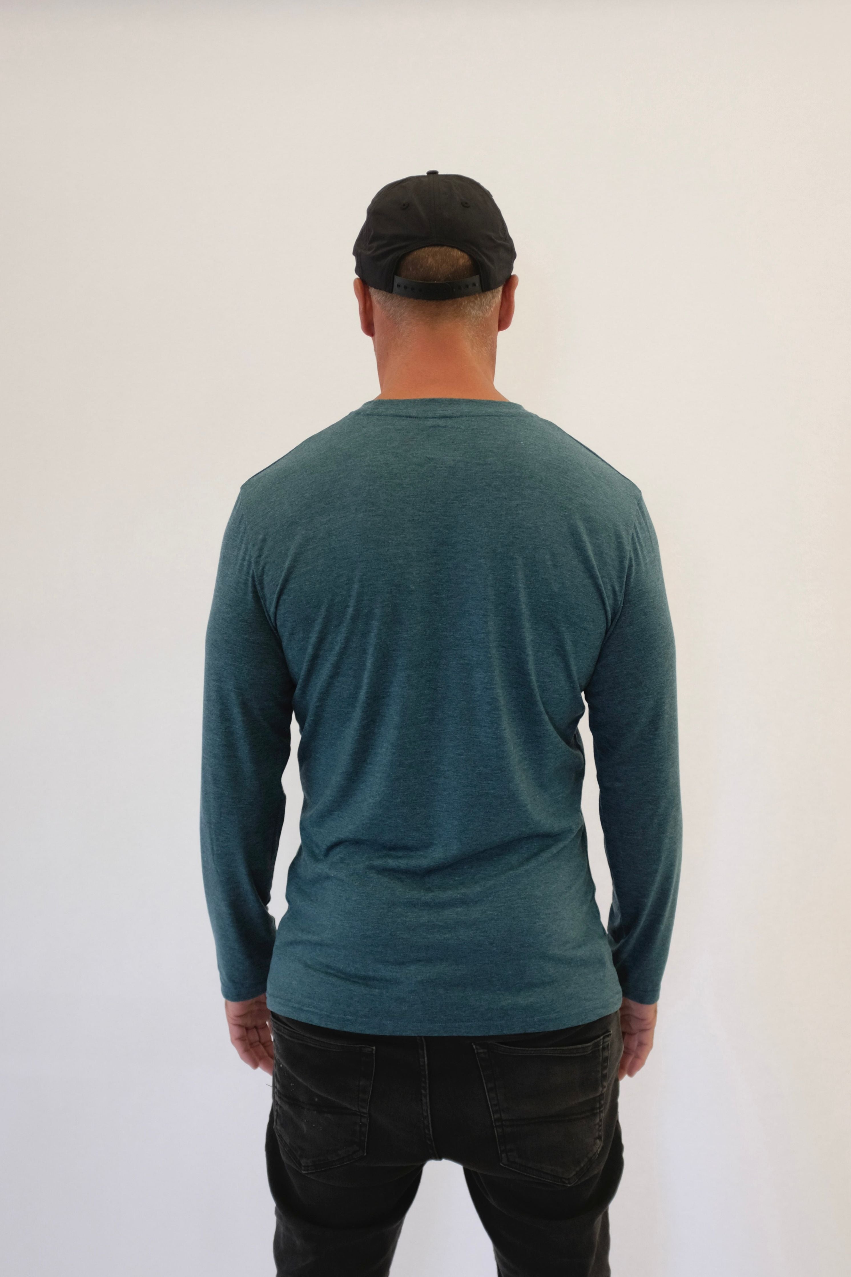 MERINO SHIRT TEAL MARLE