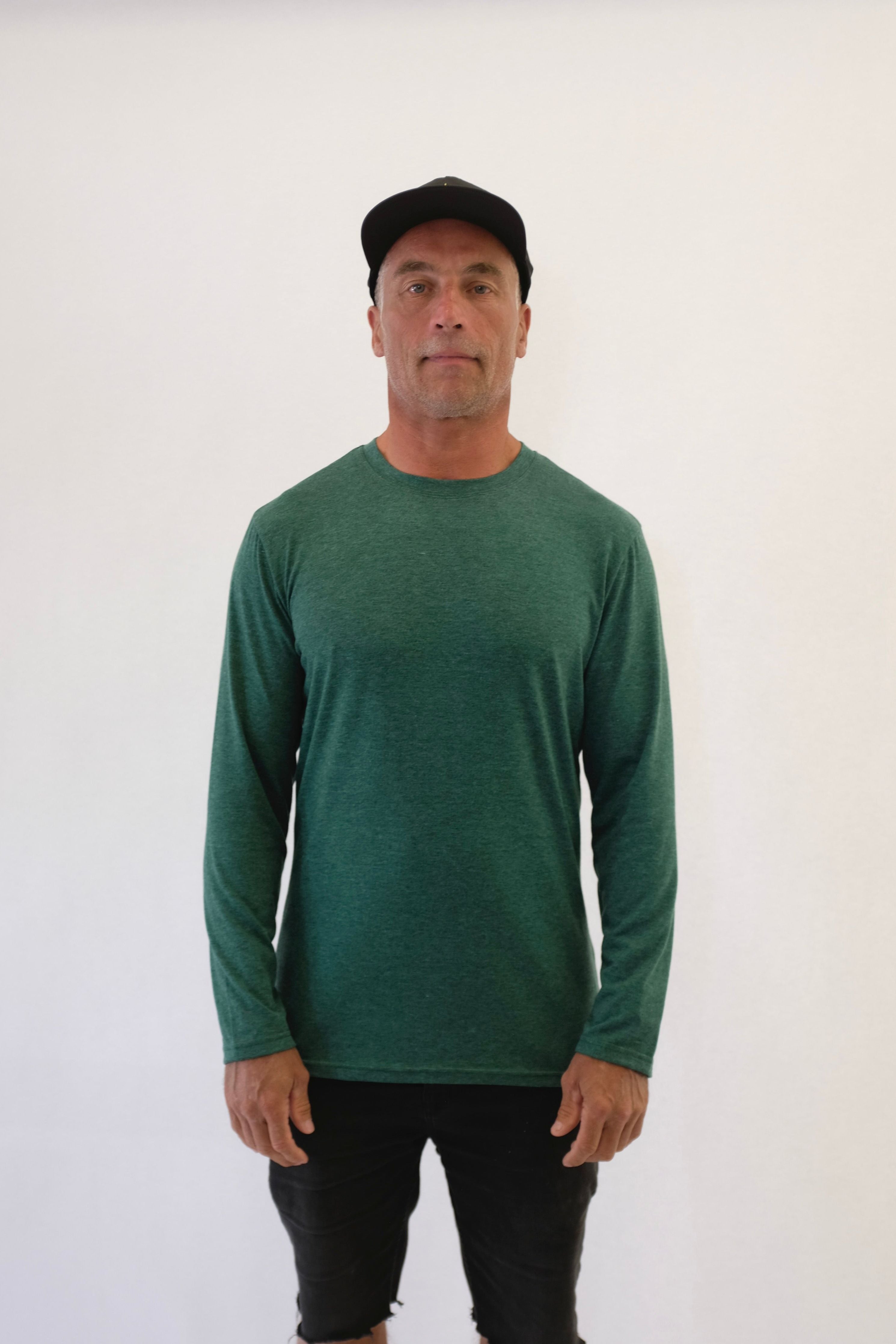 MERINO SHIRT PINE MARLE