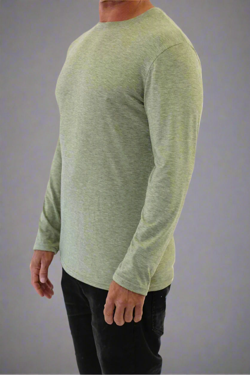MERINO SHIRT SAGE MARLE