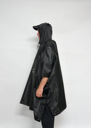 Waterproof Poncho in a Bag - Black