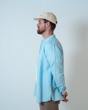 Origins Linen Cotton Shirt . Sky Blue