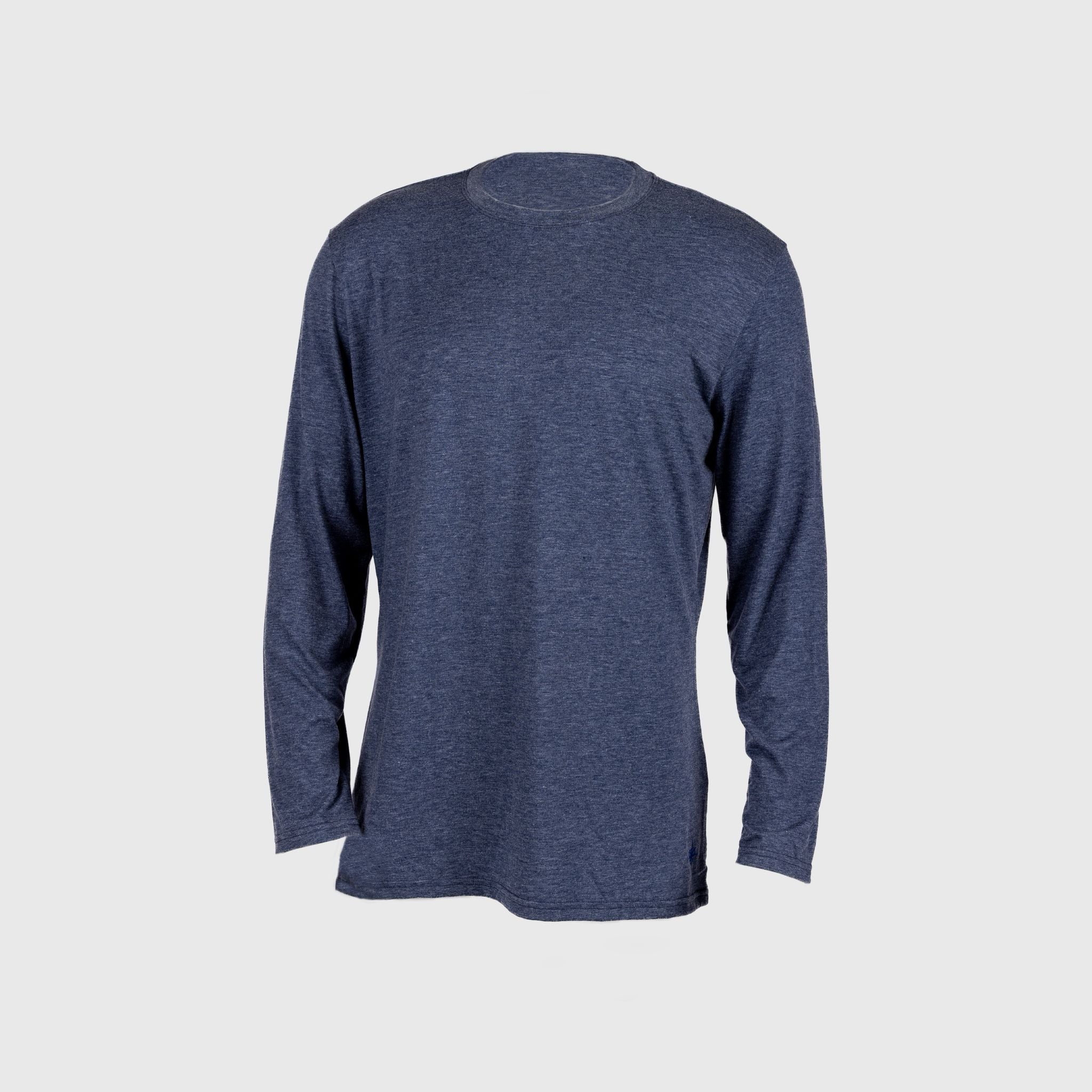 MERINO SHIRT NAVY MARLE