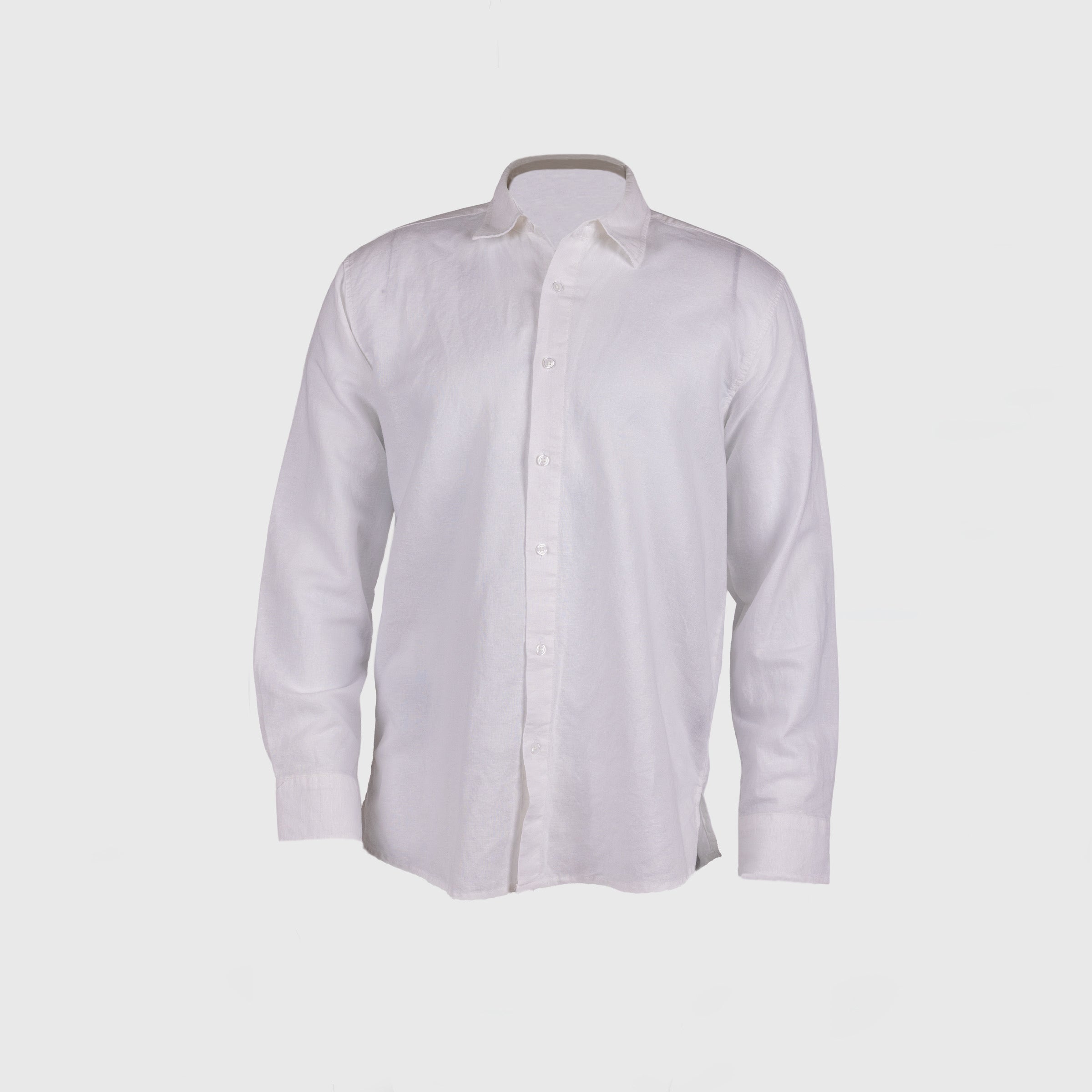 Origins Linen Cotton Shirt. White .