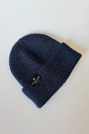 Merino Beanie Navy Marle