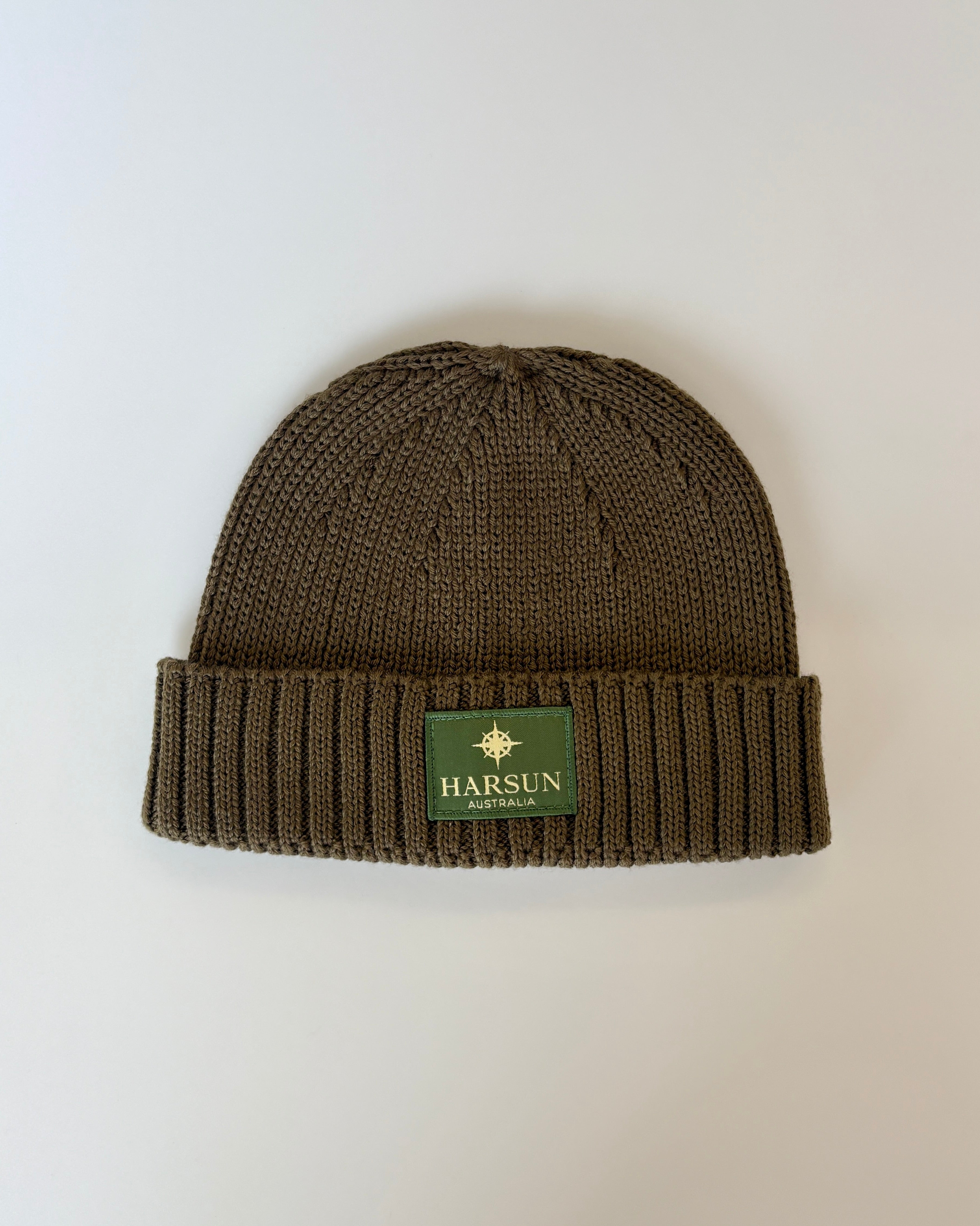 Fisherman Merino Beanie Army Green