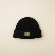 Fisherman Merino Beanie Black