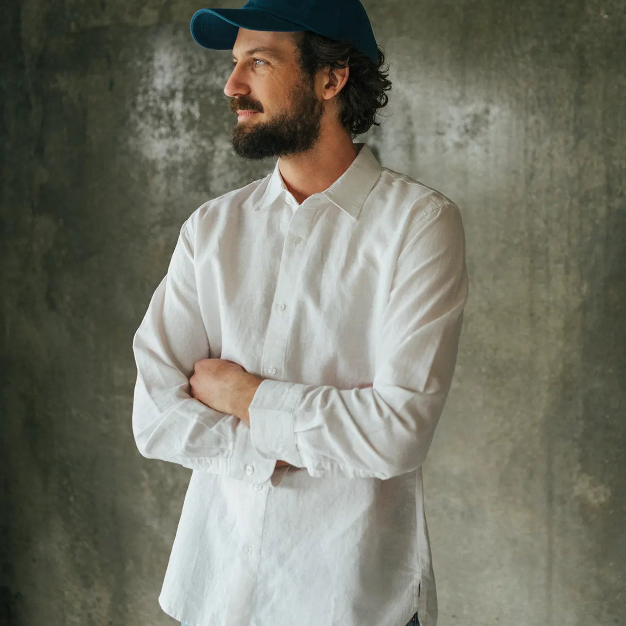 Origins Linen Cotton Shirt. White . harsunaustralia